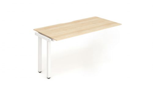 Evolve Plus 1400mm Single Row Extension Kit Maple Top White Frame BE314