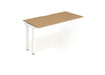 Evolve Plus 1400mm Single Row Extension Kit Oak Top White Frame BE315