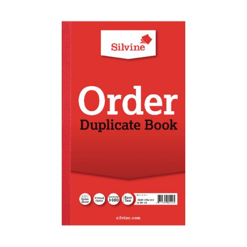 Best Value Silvine Duplicate Order Book 210x127mm PK6