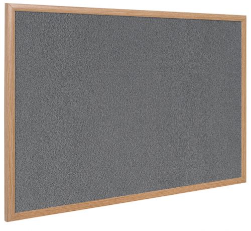 Best Value Bi-Office Earth-It Exec Grey Felt Ntcbrd Oak Frme 90x60cm