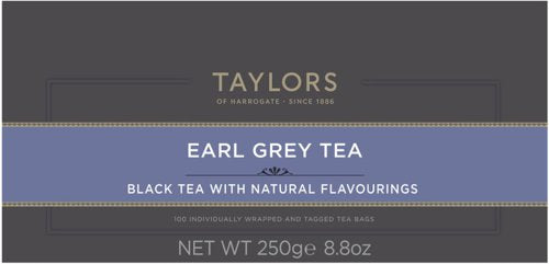 Taylors Earl Grey Tea Envelopes (Pack 100)