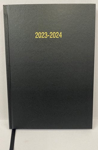 ValueX Academic A4 Week To View Diary 2023/2024 Black A43E Black