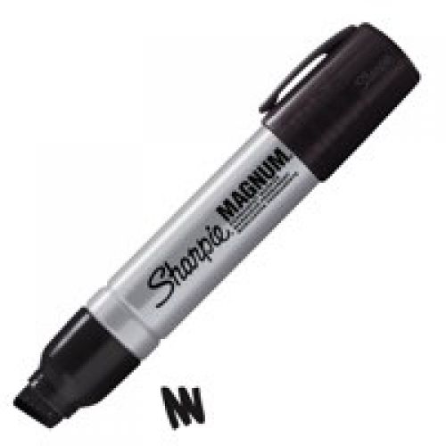 Best Value Sharpie Magnum Metal Perm Large Chisel Tip 14.8mm BK PK12