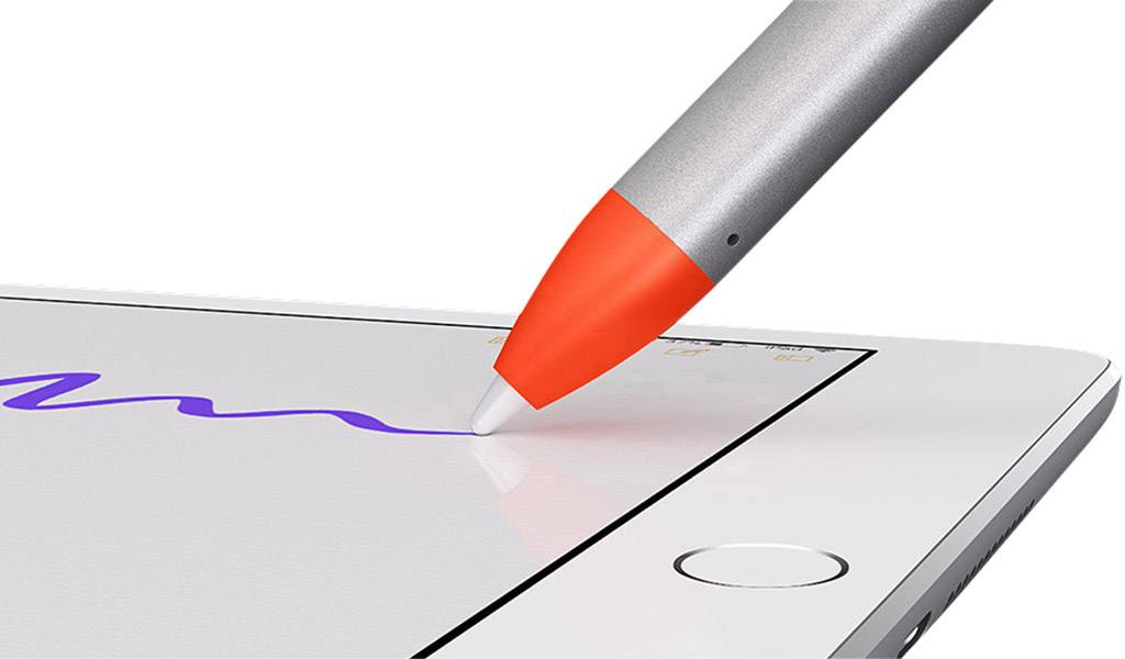 Logitech Crayon Digital Pencil for iPad - Silver & Orange