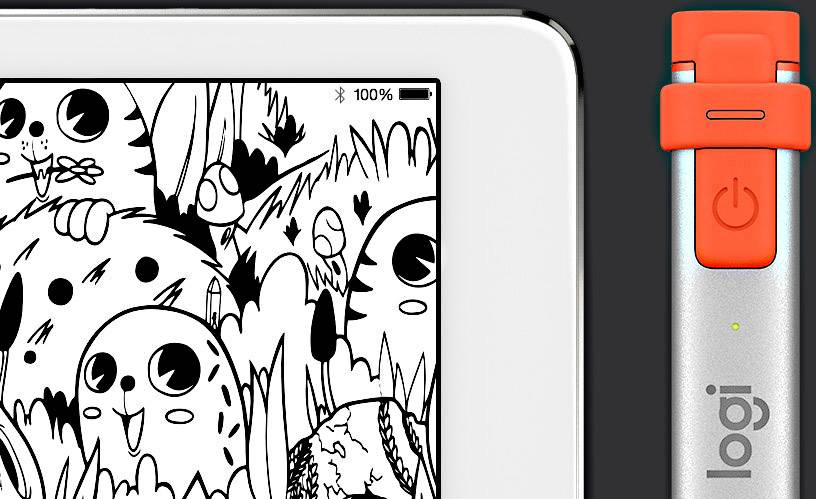 Logitech Crayon Digital Pencil for iPad - Silver & Orange