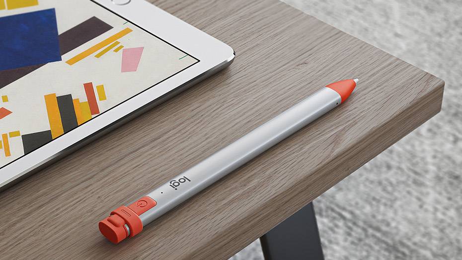 Logitech Crayon Digital Pencil for iPad - Silver & Orange