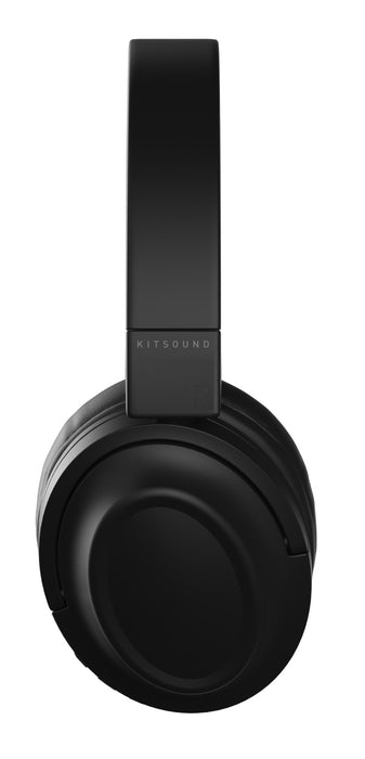 KitSound Edge 50 Wireless Bluetooth 5.0 Over Ear Headphones Black